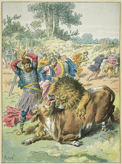 Pepin Briefen på Marsmarken terrasser løven af Frederic Theodore Lix