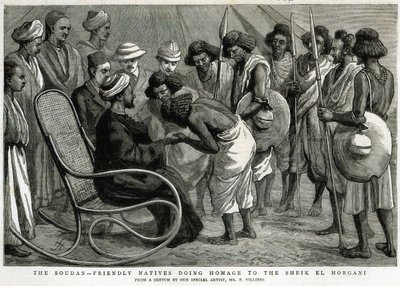 The Soudan: Venlige indfødte, der hyldes til Sheik el Morgani, fra 