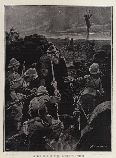 I tide og utide, redning af ledningerne af Frederic de Haenen