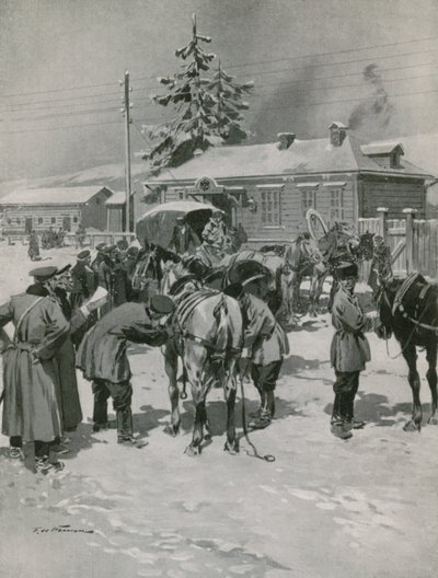 Etape for postheste i Ural af Frederic de Haenen