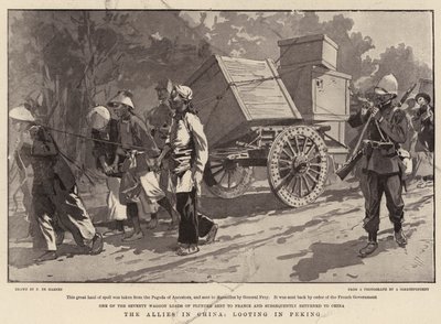 De allierede i Kina, plyndringer i Peking af Frederic de Haenen