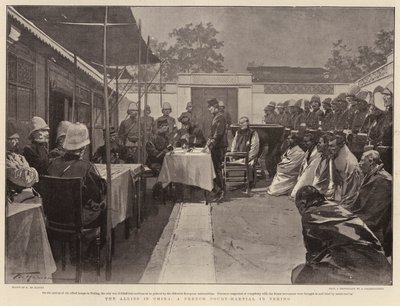 De allierede i Kina, en fransk krigsret i Peking af Frederic de Haenen