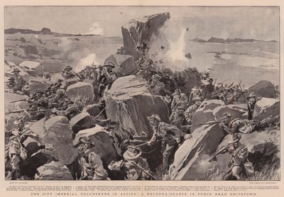City Imperial Volunteers i aktion, en rekognoscering i styrke nær Britstown af Frederic de Haenen