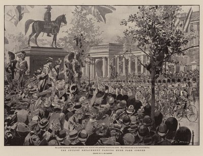 Cyklistafdelingen passerer Hyde Park Corner af Frederic de Haenen