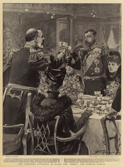 Afskedsfrokosten om bord på Ophir the Parting Pledge af Frederic de Haenen