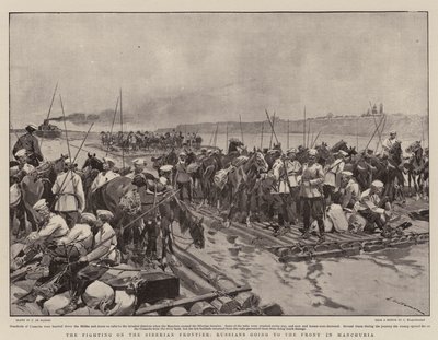 Kampene ved den sibiriske grænse, russere går til fronten i Manchuriet af Frederic de Haenen