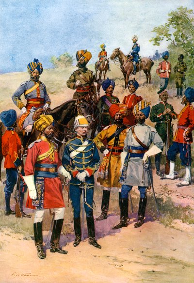 Kongernes egne regimenter af den indiske hær. af Frederic de Haenen