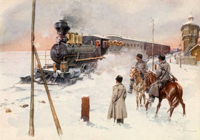 Den transsibiriske jernbane af Frederic de Haenen