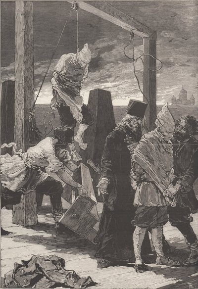 Henrettelsen af Alexander Kvyatkovsky og Andrey Presnyakov den 16. november 1880. af Frederic de Haenen