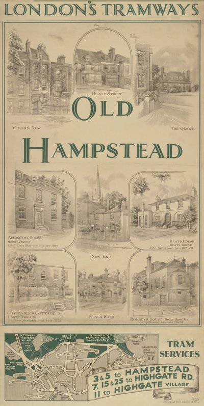 Old Hampstead, sporvognskørsel af Frederick Adcock