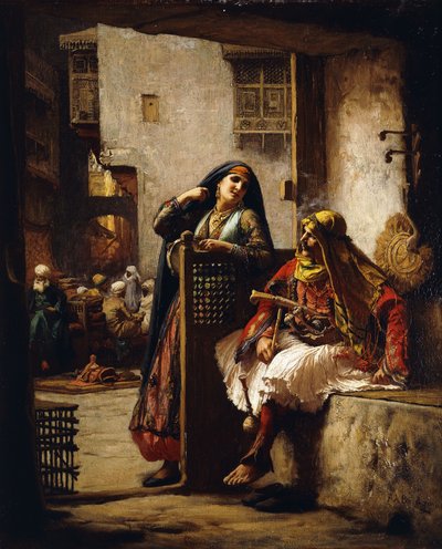 Besøg af høvdingen, af Frederick Arthur Bridgman