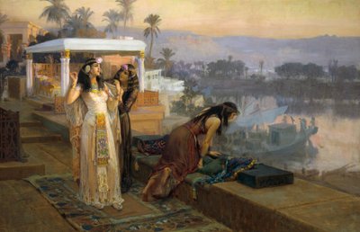 Cleopatra på Philaes terrasser af Frederick Arthur Bridgman