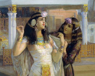 Cleopatra på terrasser af Philae af Frederick Arthur Bridgman