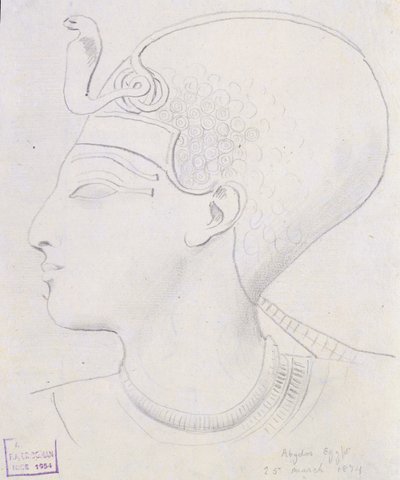Undersøgelse af et relief af Seti I