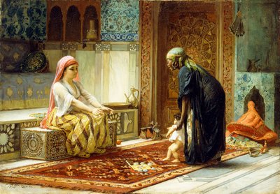 De første skridt, 1878 af Frederick Arthur Bridgman