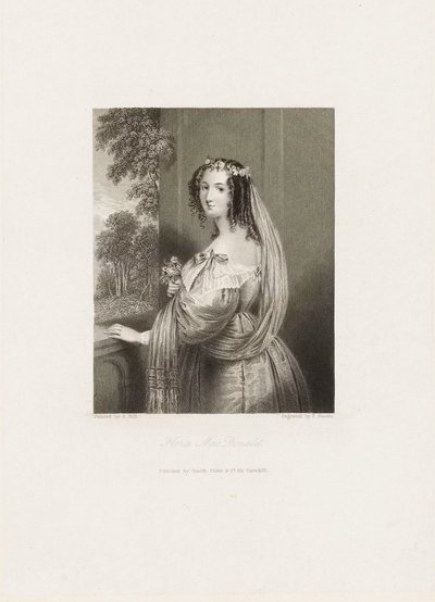 Flora MacDonald, ca. 1850 (tryk) af Frederick Bacon