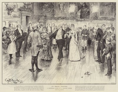 En lige fod, en juledans på et landsted af Frederick Barnard