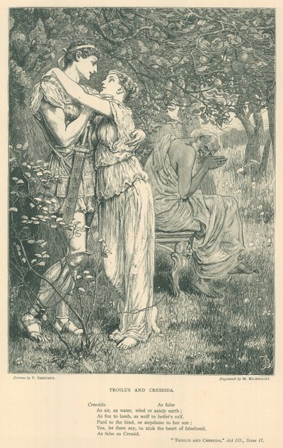 Illustration til Troilus og Cressida af Frederick Barnard