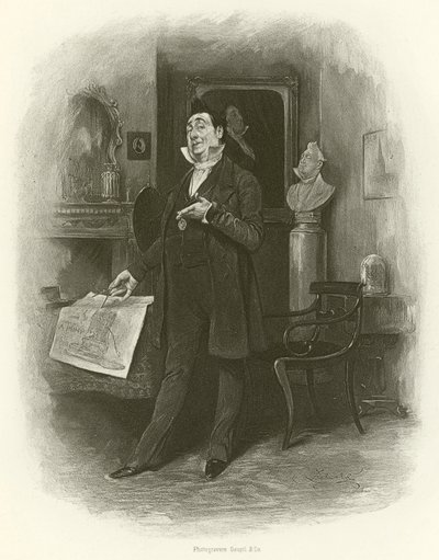 Mr. Pecksniff (dybtryk) af Frederick Barnard