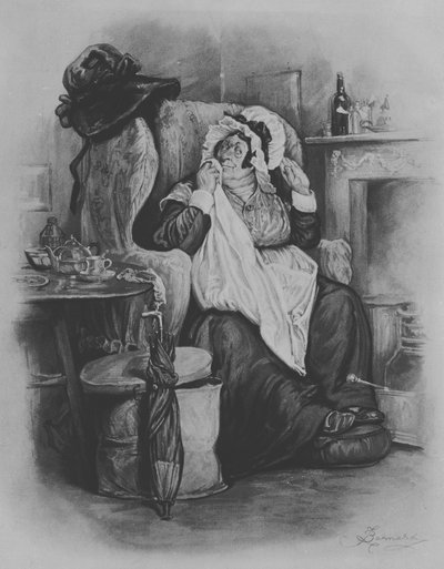 Sarah Gamp, 1880 af Frederick Barnard