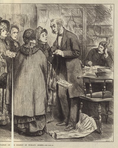 Folketingsvalget, en Deputation om Kvinders Rettigheder af Frederick Barnard