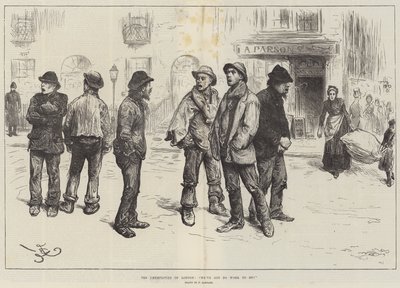 De arbejdsløse i London, vi har intet arbejde at gøre! af Frederick Barnard