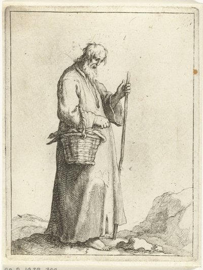 Bonde med kurv 15 små figurer (serietitel) af Frederick Bloemaert