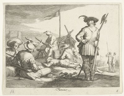 Juni måned Junius (titel på objekt) Årets måneder (serietitel) af Frederick Bloemaert