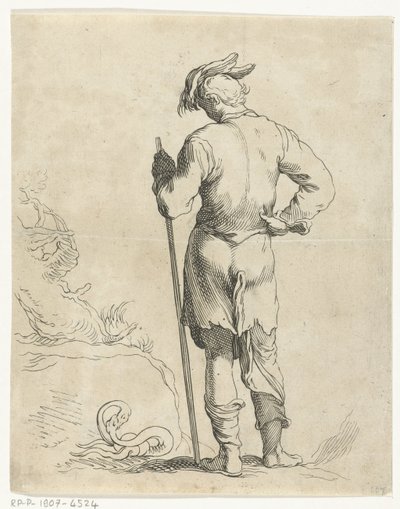 stående mand Abraham Bloemaerts tegnebog (serietitel) af Frederick Bloemaert