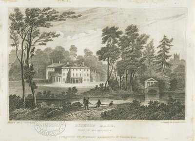 Bishton Hall: engraving, nd [? C1830s] dani af Frederick Calvert