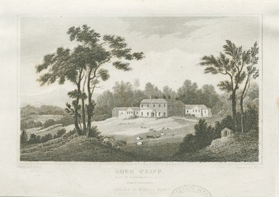Burton-upon-Trent - Dove Cliff: gravering, nd [c 1830] (tryk) af Frederick Calvert