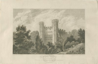 Castle Church - Stafford Castle: gravering, nd [1830] (tryk) af Frederick Calvert
