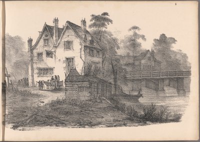 En af en serie af 60 skitser af hytter. London, 1825. af Frederick Calvert
