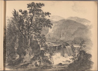 En af en serie af 60 skitser af hytter. London, 1825. af Frederick Calvert