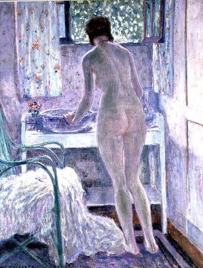Morgentoilet (olie på lærred) af Frederick Carl Frieseke