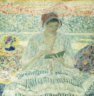 Sommer læsning af Frederick Carl Frieseke