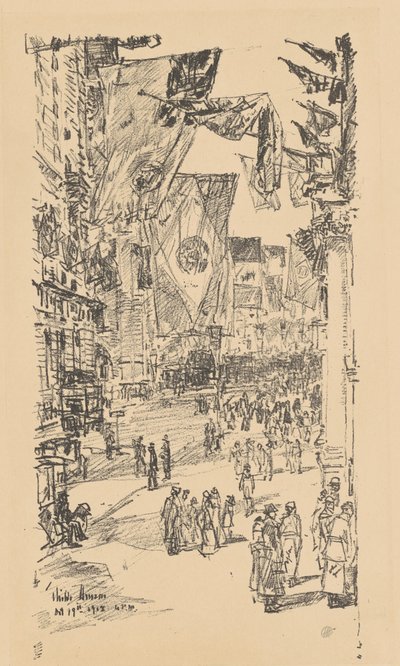 Allieredes Avenue, 1918. af Frederick Childe Hassam