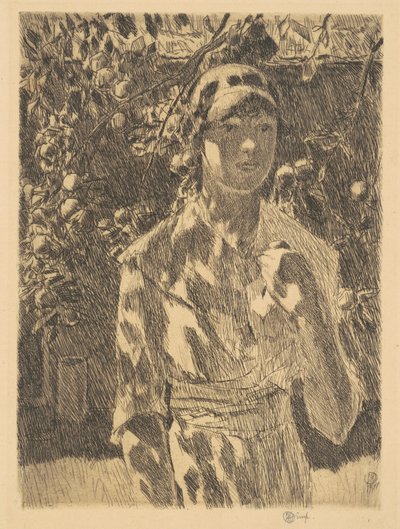 Helen Burke, 1917. af Frederick Childe Hassam