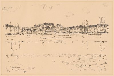 Indre Havn, 1918. af Frederick Childe Hassam