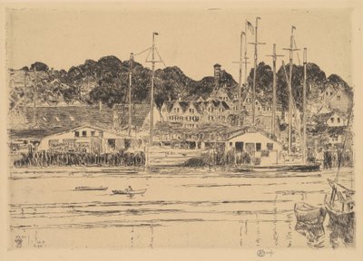 Inner Harbor, Gloucester, 1923. af Frederick Childe Hassam