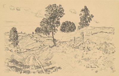 Landskab, Land of Nod, 1918. af Frederick Childe Hassam