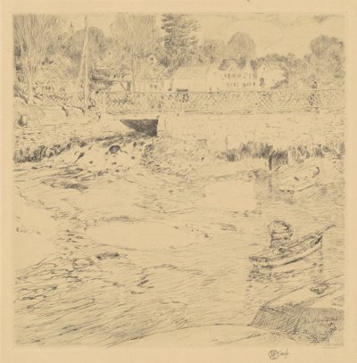 Gammel blonde, 1915. af Frederick Childe Hassam