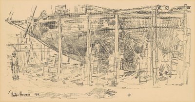 På vejene, 1918. af Frederick Childe Hassam