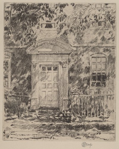 Portsmouth Doorway, 1916. af Frederick Childe Hassam