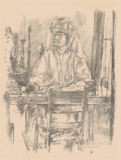 Røde Kors Sygeplejerske, 1918. af Frederick Childe Hassam