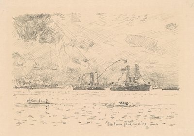 Flådens tilbagevenden, 1918. af Frederick Childe Hassam
