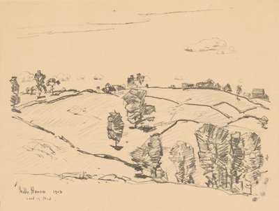 Stenhegn, Land of Nod, 1918. af Frederick Childe Hassam