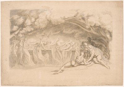 Nymfernes dans, fra Stormen af Frederick Christian Lewis