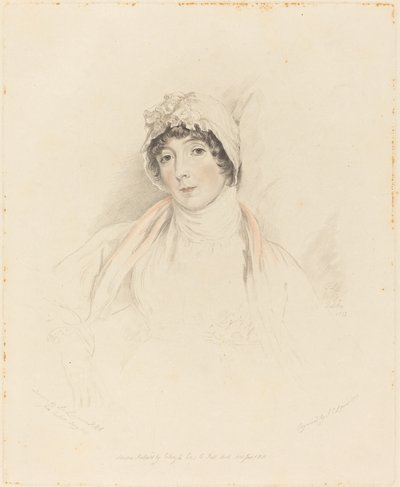 Lucy Lawrence af Frederick Christian Lewis I after Sir Thomas Lawrence