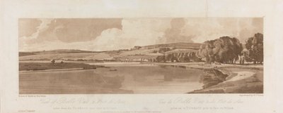 Udsigt over Belle Vue og Pont de Seve taget fra terrassen nær Pont de St. Cloud 1802; Plade 13 Views in Paris, Emanuel Volume-sporingen af pladen B1981.25.2622 af Frederick Christian Lewis the Elder